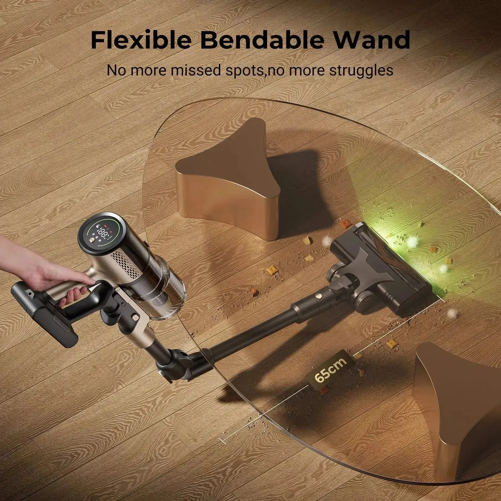 Proscenic P20 OnePass | Powerful 70kPa Cleaning with Bendable Reach for Pet Hair - Image 4
