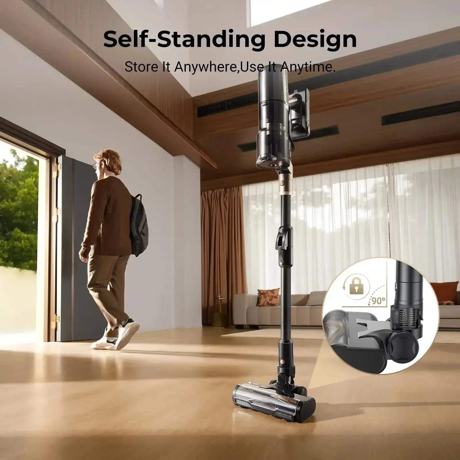 Proscenic P20 OnePass | Powerful 70kPa Cleaning with Bendable Reach for Pet Hair - Image 6