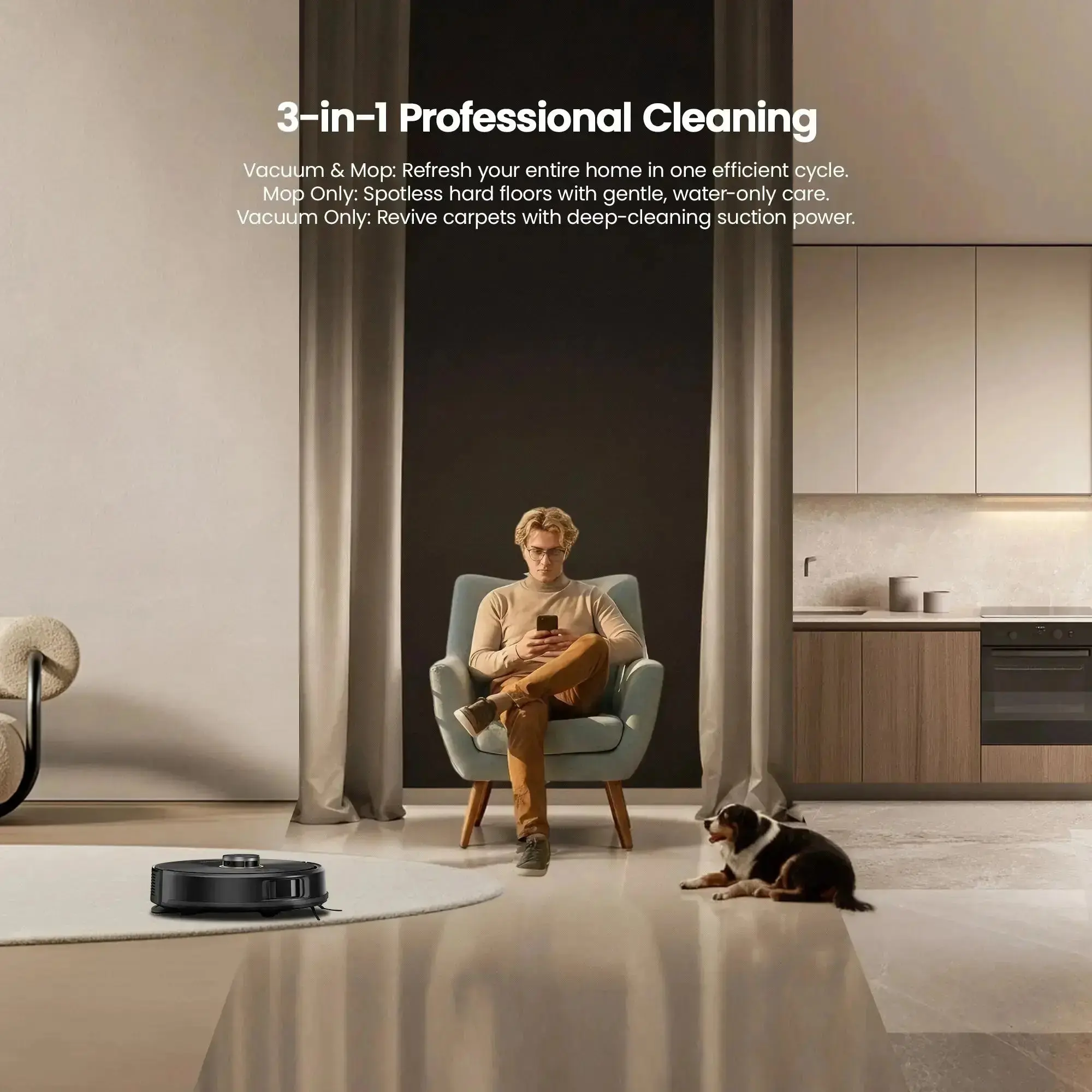 Proscenic Q20 Plus Robot Vacuum | 10,000Pa Suction & Auto-Empty Station - Image 8