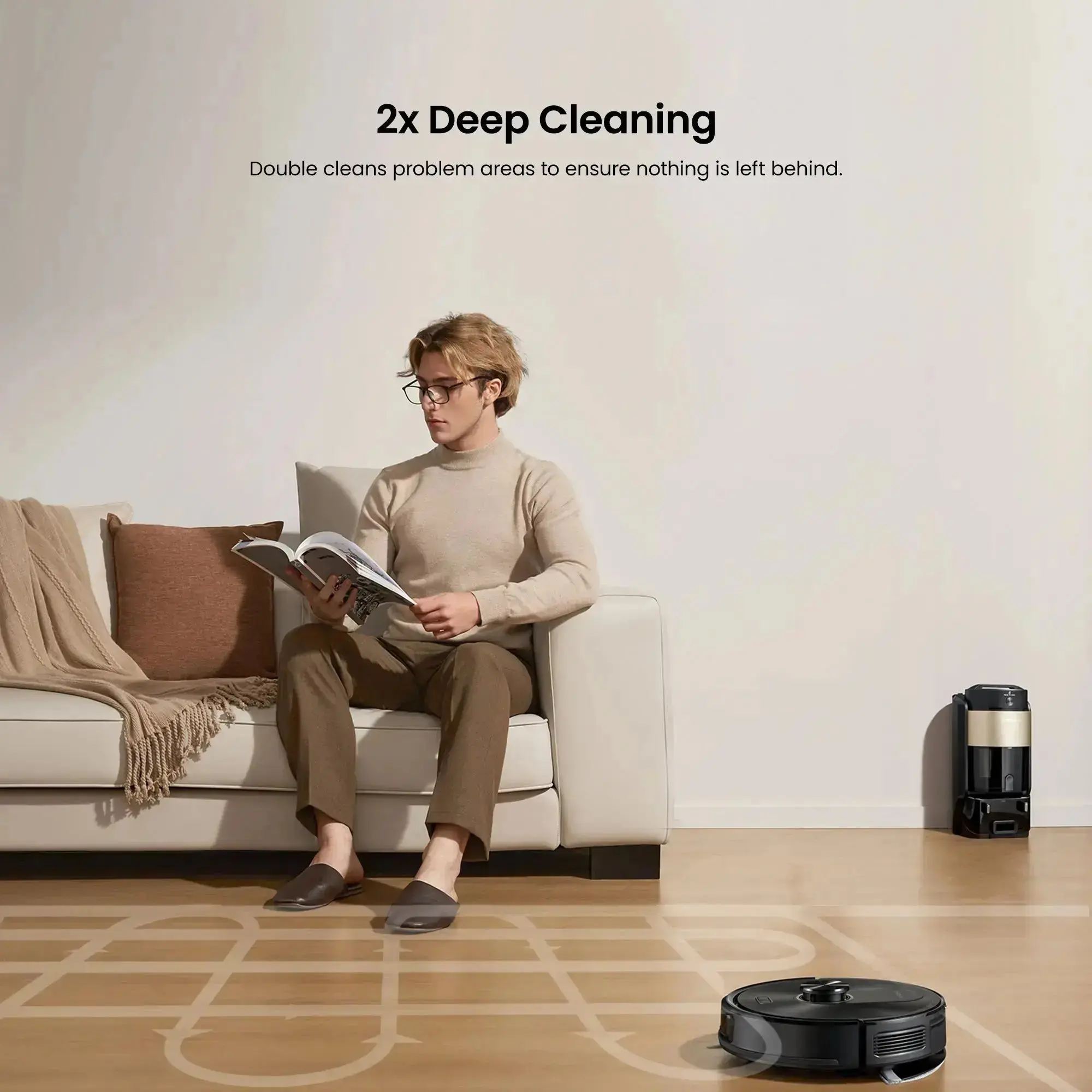 Proscenic Q20 Plus Robot Vacuum | 10,000Pa Suction & Auto-Empty Station - Image 9