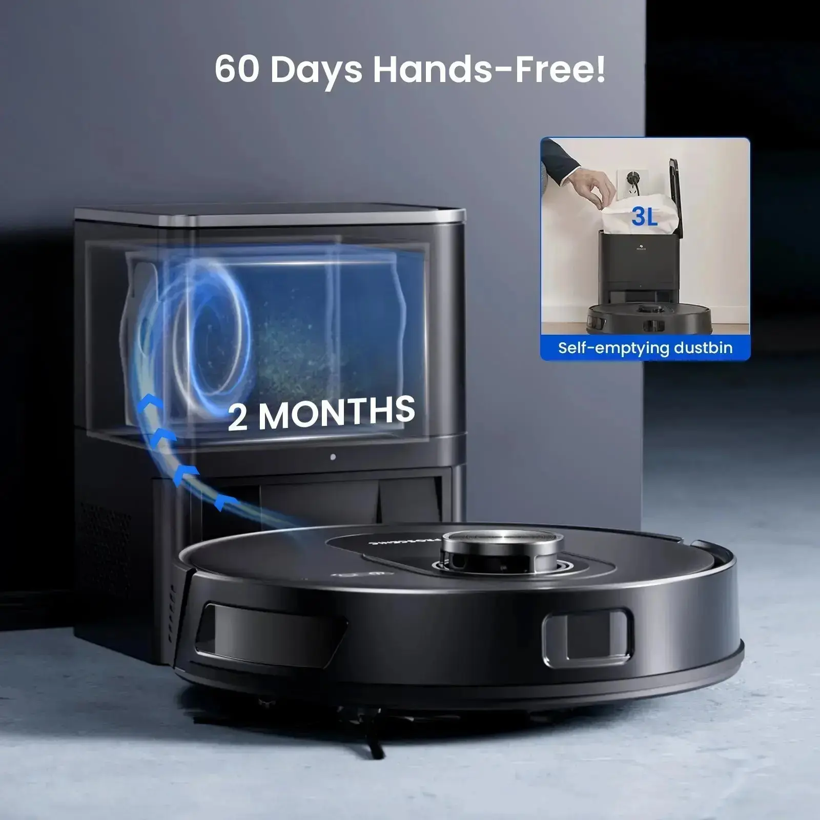 Proscenic Q8 Max+ Robot Vacuum | 8000Pa Suction & Dual LiDAR Obstacle Avoidance - Image 5