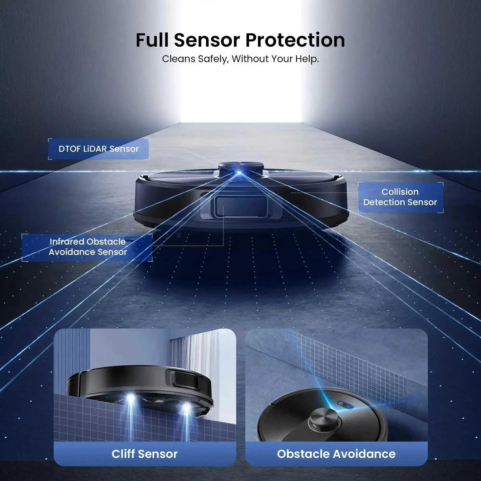 Proscenic Q10 Robot Vacuum | 8000Pa Suction & LiDAR Navigation - Image 4