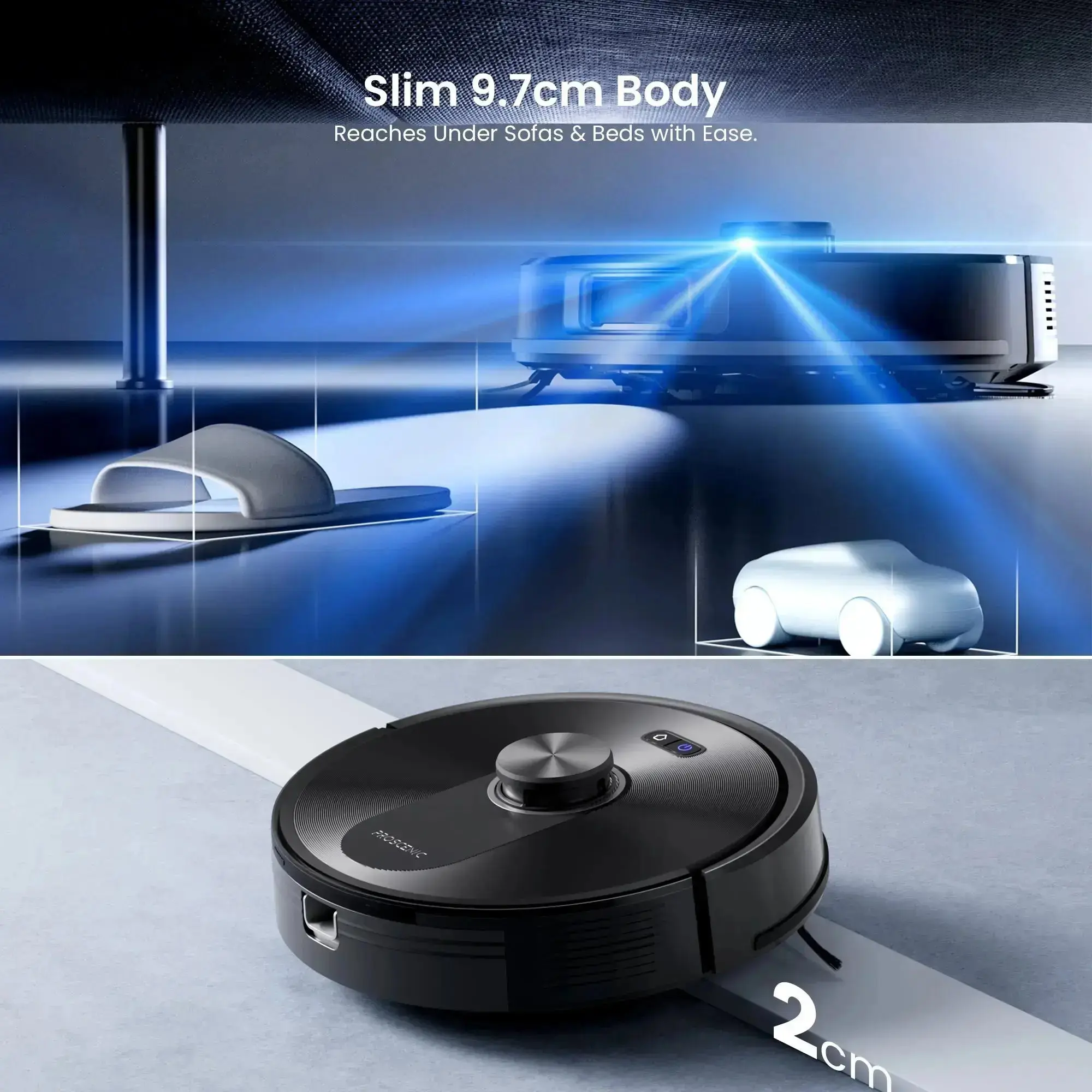 Proscenic Q10 Robot Vacuum | 8000Pa Suction & LiDAR Navigation - Image 5
